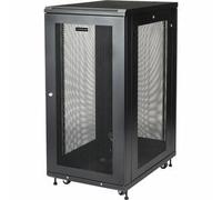 StarTech.com 19in 24U Server Rack Cabinet - 4-Post Adjustable Depth (2" to 30") Network Equipment Rack Enclosure w/Casters/Cable Management/Shelf /1U shelf/Locking Doors