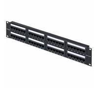 StarTech 48-Port 2U Rackmount Cat6 Patch Panel, RJ45, UTP, 110 Punch-Down, Cat 6 Ethernet Patch Panel for Network Server Rack