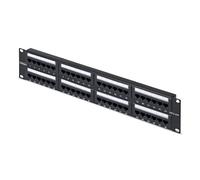 StarTech 48-Port 2U Rackmount Cat6 Patch Panel, RJ45, UTP, 110 Punch-Down, Cat 6 Ethernet Patch Panel for Network Server Rack