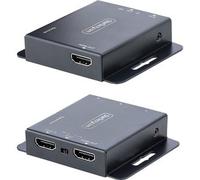 StarTech.com 4K HDMI Extender over CAT6/CAT5 Ethernet Cable, 4K 30Hz or 1080p 60Hz Video Extender, HDMI over Ethernet Cable, HDMI Transmitter and Receiver Kit, IR Remote Control