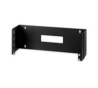 StarTech.com 4U 19in Hinged Wall Mount Bracket for Patch Panels – 6in Deep, 15 kg, Black