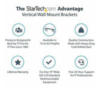 StarTech.com 4U 19in Steel Vertical Wall Mount Equipment Rack Bracket