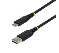 StarTech 5-Pack 3ft (91cm) USB-A to USB-C Fast Charging Cable, 15W 3A, Dual-Layer Braided Nylon/TPE Jacket, Durable USB-A to Type C Charger Cord, USB A to USB C Cable