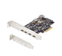 StarTech.com 5-Port USB PCIe Card, USB 3.2 10Gbps, PCI Express Card with 4x USB-C Ports, 1x USB-A Internal Port, USB PCIe Controller Card, Windows/macOS/Linux