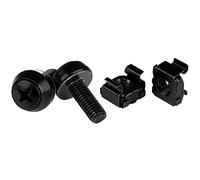 StarTech.com M6 x 12mm - Screws and Cage Nuts - 50 Pack, Black
