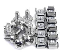 Startech 50 Pkg M6 Mounting Screws And Cage Nuts 100 / Pack