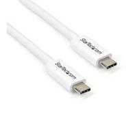 StarTech 50cm/1.6ft Passive Thunderbolt 3 Cable 40Gbps 100W PD 5K White