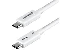 StarTech 50cm/1.6ft Thunderbolt 5 Cable USB-C 80Gbps 240W PD 8K 60Hz White | USB-C to USB-C, 120Gbps Boost, Thunderbolt Certified, Compatible with Thunderbolt 4, DP 2.1 Alt Mode, USB4