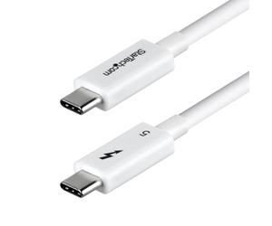 StarTech 50cm/1.6ft Thunderbolt 5 Cable USB-C 80Gbps 240W PD 8K 60Hz White | USB-C to USB-C, 120Gbps Boost, Thunderbolt Certified, Compatible with Thunderbolt 4, DP 2.1 Alt Mode, USB4