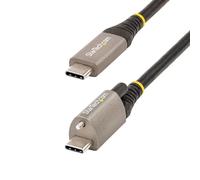 StarTech.com 20" (50cm) Top Screw Locking USB C Cable 10Gbps - USB 3.1/3.2 Gen 2 Type-C Cable - 100W (5A) Power Delivery Charging DP Alt Mode - Single Screw Lock USB-C Cord Charge/Sync