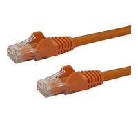 StarTech.com 50cm CAT6 Ethernet Cable - Orange CAT 6 Gigabit Ethernet Wire -650MHz 100W PoE RJ45 UTP Network/Patch Cord Snagless w/Strain Relief Fluke Tested/Wiring is UL Certified/TIA (N6PATC50CMOR)