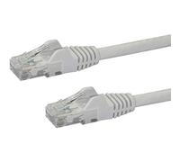 StarTech 50cm Cat6 Snagless Cable, 100W PoE, White (N6PATC50CMWH) | Gold-plated RJ45, Patch Cable, Ethernet Cord, 250Mhz, UTP, Strain Relief, 10Gbps speeds, 24AWG copper, 50cm, UTP Network