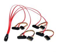 StarTech 50cm Internal Serial Attached SCSI Mini SAS Cable - SFF8087 to 4x SF...