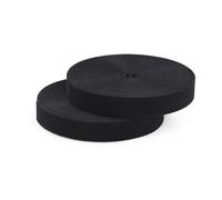 StarTech 50ft (15.2m) Hook and Loop Roll, 1in (2.5cm) Wide, Black | Cut-to-Size Reusable Cable Ties, Fastener Tape, Adjustable Fabric Wraps, Bulk Roll