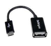 StarTech.com 5in Micro USB to USB OTG Host Adapter - Micro USB Male to USB A Female On-The-GO Host Cable Adapter (UUSBOTG)