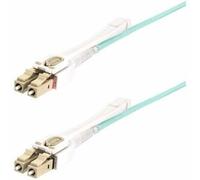 StarTech.com 5m (16.4ft) LC to LC (UPC) OM4 Multimode Fiber Optic Cable w/Push Pull Tabs 50/125m 100G Bend Insensitive Low Insertion Loss - LSZH Fiber Jumper Cord 5 m LOMM OM4 LC LC