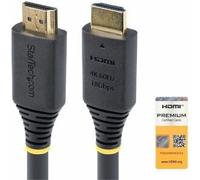 StarTech.com 5m (16.4ft) Premium Certified High Speed HDMI Cable 4K 60Hz/1440p 144Hz HDR10/HDCP 2.2/ARC 18Gbps UHD HDMI 2.0 Cord for TV/Monitor/Display TPE Jacket