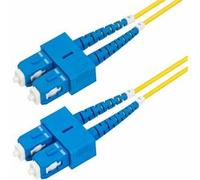 StarTech.com 5m (16.4ft) SC to SC (UPC) OS2 Single Mode Duplex Fiber Optic Cable 9/125m 40G/100G Zipcord Bend Insensitive Low Insertion Loss - LSZH Fiber Jumper Cord