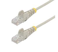 StarTech.com 5m Gray Slim CAT6 Ethernet Cable Snagless 100W PoE UTP LSZH 28AWG Pure Bare Copper Wire Slim RJ45 Network Patch Cord w/Strain Reliefs Individually Tested