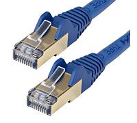 StarTech.com 5m CAT6a Ethernet Cable - 10 Gigabit Shielded Snagless RJ45 100W PoE Patch Cord - 10GbE STP Network Cable w/Strain Relief - Blue Fluke Tested/Wiring is UL Certified/TIA