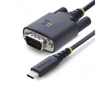 StarTech 6.6ft (2m) USB-C to Null Modem Serial Adapter Cable, COM Retention