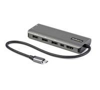 StarTech.com USB C Multiport Adapter - USB-C to HDMI or Mini DisplayPort 4K 60Hz, 100W Power Delivery Pass-Through, 4-Port 10Gbps USB Hub - USB Type-C Mini Dock - w/ 12" Attached Cable