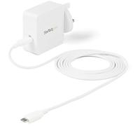 StarTech 60W USB Wall Charger, USB-C Laptop Charger 60W PD, 2m/6ft Cable | Dell XPS/Lenovo X1 Carbon/HP EliteBook/MacBook, USB IF/CE Certified, WCH1CUK, Type