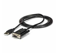 StarTech.com USB to Serial RS232 Adapter - DB9 Serial DCE Adapter Cable with FTDI - Null Modem - USB 1.1 / 2.0 - Bus-Powered