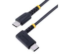 6ft (2m) USB C Charging Cable Right Angle - 60W PD 3A - Fast Charge USB-C Cable - Black USB 2.0 Type-C - Rugged Aramid Fiber - USB Charging Cord