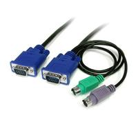 StarTech KVM Cable SVECON6 - 3-in-1 Ultra Thin PS/2 with HD-15 (VGA) Male-to-Male - 6 ft