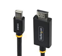 StarTech Mini DisplayPort to HDMI 2.0 Cable 2m (6ft) - 4K 60Hz, HBR3, HDCP 2.3, Active, Black