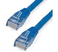 StarTech 6ft CAT6 Ethernet Cable - Blue CAT 6 Gigabit Ethernet Wire -250Mhz 100W PoE RJ45 UTP Molded Network Patch Cord with Strain Relief (C6PATCH6BL)