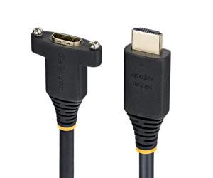 StarTech 6ft Panel Mount HDMI Cable, 4K 60Hz, Male to Female
