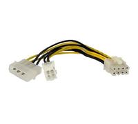 Startech 6In 4 Pin To 8 Pin Eps Power Adapter With Lp4 F/M Connect Your Non-Eps