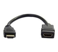 StarTech.com 6 in HDMI Extension Cable - Short HDMI Cable Male to Female - 4K HDMI Cable Extender - 4K 30Hz UHD HDMI Port Saver M/F - High Speed HDMI 1.4 - 28AWG - HDMI Dongle Extender