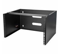 StarTech.com 6U Wall Mount Network Rack - 14 Inch Deep (Low Profile) - 19" Patch Panel Bracket for Shallow Server and IT Equipment, Network Switches - 44lbs/20kg Weight Capacity, Black