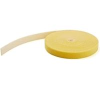 StarTech 7.6m (25ft) Hook and Loop Roll, Yellow, Fastener Tape (HKLP25YW)