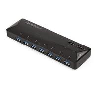 StarTech.com 7-Port USB 3.0 Hub plus Dedicated Charging Ports - 2 x 2.4A Ports~7-Port USB 3.0 Hub (5Gbps) plus Dedicated Charging Ports - 2 x 2.4A Ports