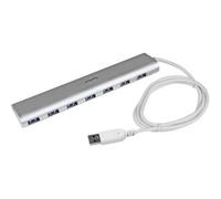 StarTech.com 7-Port Compact USB 3.0 Hub with Built-in Cable~7-Port Compact USB 3.0 Hub (5Gbps) with Built-in Cable