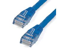 StarTech 7ft CAT6 Ethernet Cable - Blue CAT 6 Gigabit Ethernet Wire -250Mhz 100W PoE RJ45 UTP Molded Network Patch Cord with Strain Relief (C6PATCH7BL)