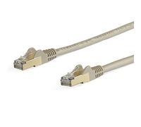 StarTech 7m CAT6a Ethernet Cable - 10 Gigabit Shielded Snagless RJ45 100W PoE Patch Cord - 10GbE STP Network Cable with Strain Relief - Grey - UL, TIA (6ASPAT7MGR)