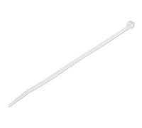 StarTech.com 8"(20cm) Cable Ties - 1/8"(4mm) wide, 2-1/8"(55mm) Bundle Diameter, 50lb(22kg) Tensile Strength, Nylon Self Locking Zip Ties with Curved Tip - 94V-2/UL Listed, 100 Pack - White