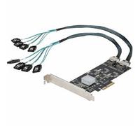 Startech 8 Port Sata Pcie Card Pci Express 6Gbps Sata Expansion Card With 4 Cont