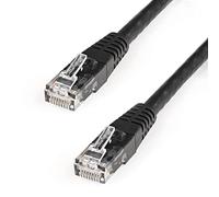 StarTech 8ft CAT6 Ethernet Cable - Black CAT 6 Gigabit Ethernet Wire -250Mhz 100W PoE RJ45 UTP Molded Network Patch Cord with Strain Relief (C6PATCH8BK)