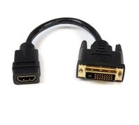 StarTech 8in HDMI to DVI-D Cable, Female to Male (HDDVIFM8IN)