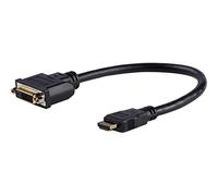 StarTech 8in HDMI to DVI-D Cable, Male to Female (HDDVIMF8IN) | 1080p DVI-D Gender Changer Cable