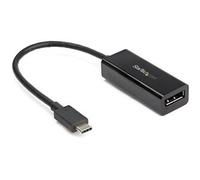StarTech.com USB C to DisplayPort Adapter - 8K/5K/4K USB Type C to DP 1.4 Alt Mode Video Converter - HBR3/DSC/HDR - 8K 60Hz Thunderbolt 3 Compatible DisplayPort Monitor Display Adapter