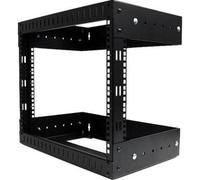 StarTech.com 8U 19" Wall Mount Network Rack - Adjustable Depth 12-20" 2 Post Open Frame Server Room Rack for AV/Data/ IT Communication/Computer Equipment/Switch w/Cage Nuts & Screws