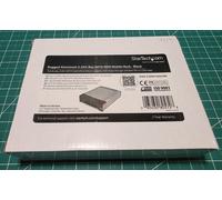 StarTech.com Black Aluminum 5.25in Rugged SATA Hard Drive Mobile Rack Drawer