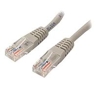 StarTech Cat5e Ethernet Cable - 5 ft - Gray - Patch Cable - Molded Cat5e Cable - Short Network Cable - Ethernet Cord - Cat 5e Cable - 5ft (M45PATCH5GR)